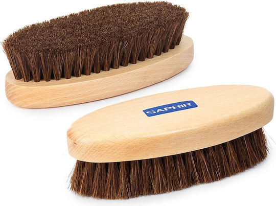 Saphir Oval Pferdehaar Bürste Schuhpflegeprodukte Leder Neutral Farbe Neutral 02