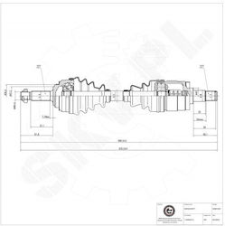 Ημιαξόνιο Κίνησης Skoda Favorit Felicia Vw Caddy Ii Εμπρός Αριστερό 115420214