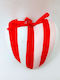 Striped Clay Heart A44163
