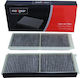Car Cabin Air Filter Mazda 2 Set of 2 Activated Carbon Filters Cu23001-2