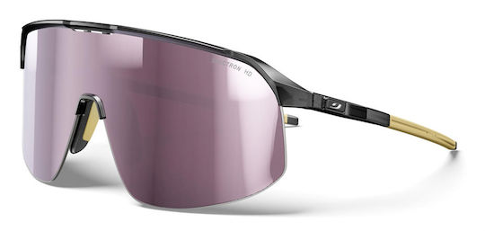 Julbo Fahrradbrillen mit Beigem Rahmen und Spiegel-Linsentyp