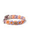 Unicord Handmade Dog Collar Blossom Lilac Orange Pastel Pink Pastel 44-50cm Large