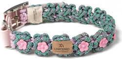 Unicord Handgemachtes Hundehalsband Blossom Victorian Rosa Pastell 51-57cm XLarge