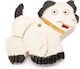 Diva Set Dekorative Hundefiguren aus Keramik Material 7.5x6cm 2 Stück