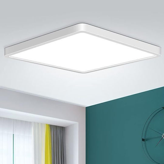 Lightplanet Τετράγωνο LED Panel 24W με Φυσικό Λευκό Φως 4000K