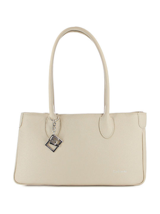 Guy Laroche Leather Women's Shoulder Bag Beige