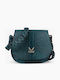 Genuí Leather Damen Schultertasche Grüne