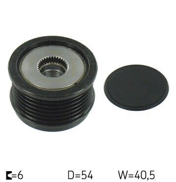 Τροχαλία Εναλλάκτη Fiat 1 9d/2 0 Multijet Oap7153