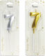 Κερι Γενεθλιων Gold + & Silver No7 Vc090-7