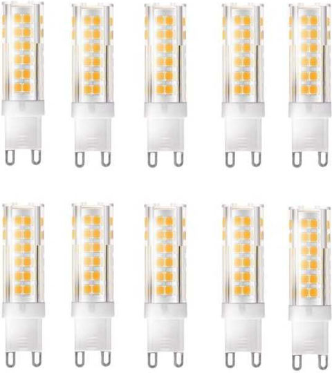 Lightplanet Becuri LED 9W Pentru Bază De Bec G9 Alb Natural 10 Bucăți