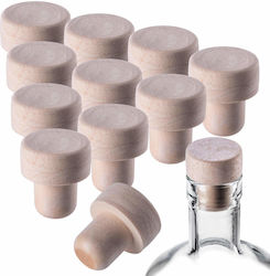 Mushroom Stopper Bottles Bottle Closures Corks Liqueurs Ø18.5 10 Pcs