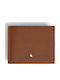 Grain Leder Herrenbrieftasche Tabac Braun