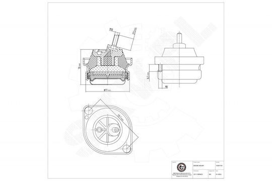 Μαξιλάρι Κινητήρα Bmw 5 7 Αριστερή 22111092823