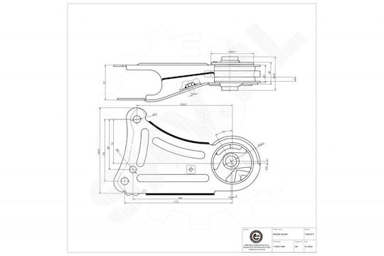SKV Motorhalterung Für Renault Twingo I 7700411949