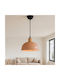 Megapap Talis Pendant Ceiling Light Orange with E27 Socket 25x25x100cm