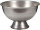 Excellent Houseware Weinkühler Inox Grau mit Maßen 39x24cm