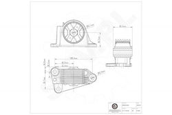 Στήριγμα Κινητήρα Mini Cooper S R50 R53 One D R50 R53 Paceman R61 Πίσω Δεξιά 22116756405
