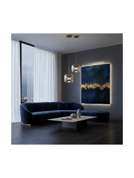 Atman Hängende Deckenleuchte Gold LED mit Warmweißem Licht