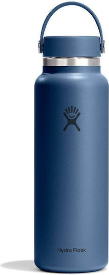 Hydro Flask Wide Flex Cap Μπουκάλι Θερμός 1.18lt Μπλε