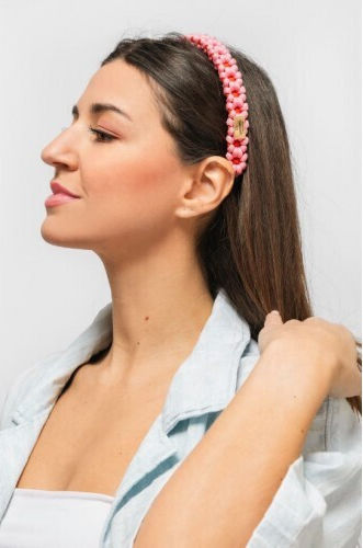 Unicord Flower Haar Stirnbänder Rosa Orange
