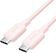 Vention USB 2.0 Cable USB-C Male - USB-C 60W PD Pink 2m TRVPH