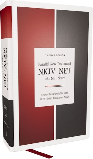 Nkjv-net Parallel New Testament With Net Translators' Notes, Hardcover, Red Letter, Comfort Print - Thomas Nelson Publishers - Hardback