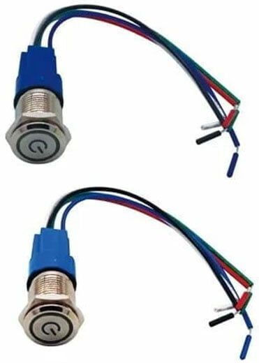 Led Illuminated Recessed On Off Button Switch