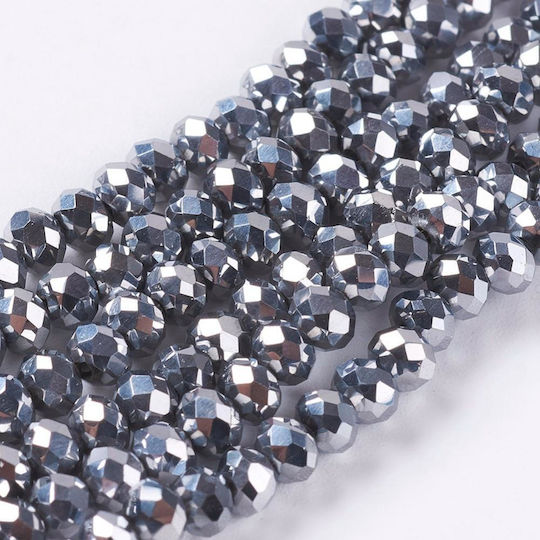 Swarovski Perlen Silber 4mm 115 Stück