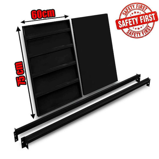Single Heavy-Duty Shelf 150x60 Black 15060.066