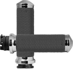 Avon Σετ Χειρολαβές Μοτοσυκλέτας '15 '23 Indian Scouts Χρώμιο Memory Foam Grips Chrome
