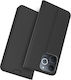 Handyhülle Realme Note 70T Oem Flip Brieftasche Synthetisches Leder Pu Tpu Schwarz Wallet Stand