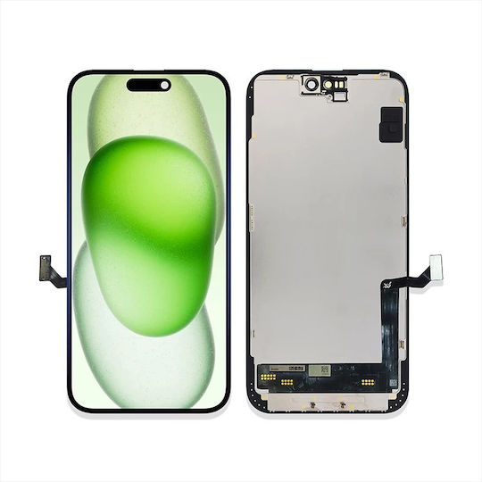Screen with Touch Mechanism for iPhone 15 Plus Black