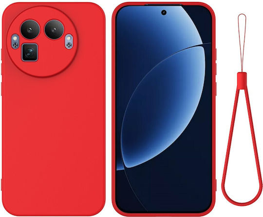Realme Gt 8 Pro 5g Oem Silicone Back Cover Red Neck Strap Case