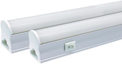 Unterbauleuchten LED Batten T5 300mm 5W 85-265VAC 500lm 6500K mit Stecker Rlx 02.031.0126 5 Stück Unterbauleuchten LED Batten T5 300mm 5W 85-265VAC 500lm 6500K mit Stecker Rlx 02.031.0126 5 Stück