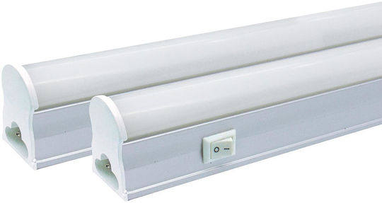 LED Лампа Batten T5 600mm 9W 85-265VAC 820lm 6500K с Щепсел Rlx 02.031.0127 5 Броя