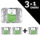 Set Ceară Depilatoare 3+1 Gratuit Ceară Tradițională Sensopro Milano Aloe Vera 500g