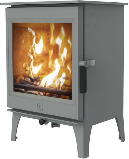 Charnwood Cranmore 5 Метална Дървена Печка 5kW Pewter