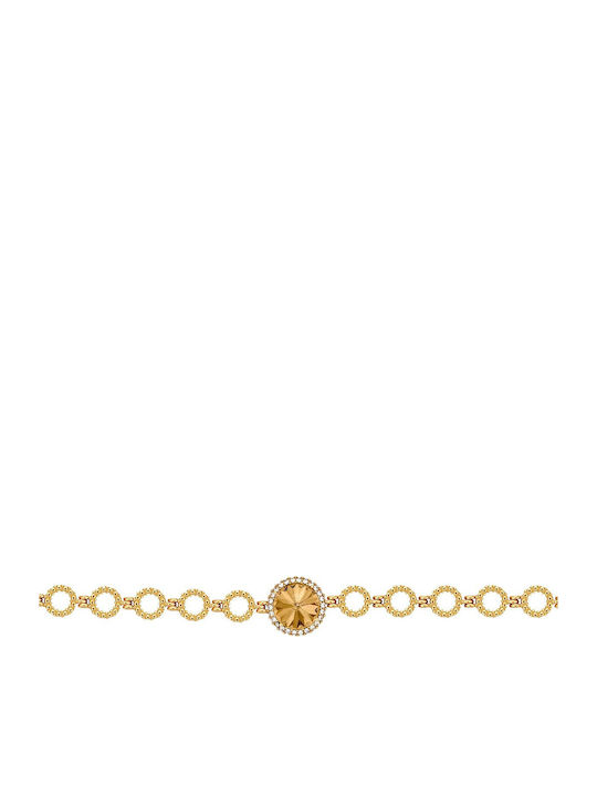 Verorama Women's Rosette Bracelet Gold Plated Silver