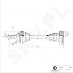 Ημιαξόνιο Κίνησης Audi A1 Seat Ibiza Iv Toledo Iv Skoda Rapid Vw Polo V Εμπρός Αριστερό 6r0407761a Ημιαξόνιο Κίνησης Audi A1 Seat Ibiza Iv Toledo Iv Skoda Rapid Vw Polo V Εμπρός Αριστερό 6r0407761a