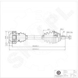 Половин Ос Audi Q3 TT Cupra Formentor Seat Leon Skoda Superb VW Arteon Caddy Предна Дясна 3q0407272ab Половин Ос Audi Q3 TT Cupra Formentor Seat Leon Skoda Superb VW Arteon Caddy Предна Дясна 3q0407272ab