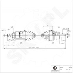 Ημιαξόνιο Μετάδοσης Κίνησης Ford Kuga I Volvo S60 Ii S80 Ii V60 I V70 Iii Xc60 I Xc70 Ii Πίσω Αριστερό Δεξί 1534882 Ημιαξόνιο Μετάδοσης Κίνησης Ford Kuga I Volvo S60 Ii S80 Ii V60 I V70 Iii Xc60 I Xc70 Ii Πίσω Αριστερό Δεξί 1534882