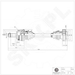 Arbore De Transmisie Mișcare BMW 3 Z4 Spate Stânga 33211227032