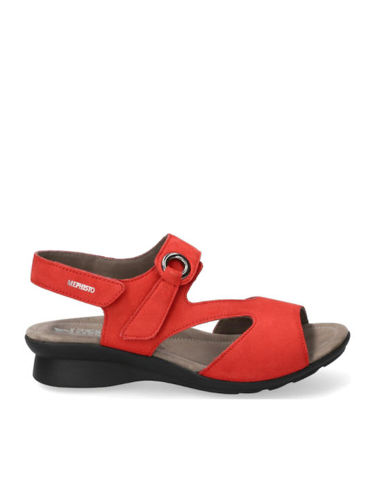Mephisto Sandale Anatomice Din Piele Roșii