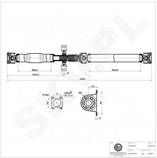 Getriebewelle Mercedes Sprinter Vw Crafter A9064109306