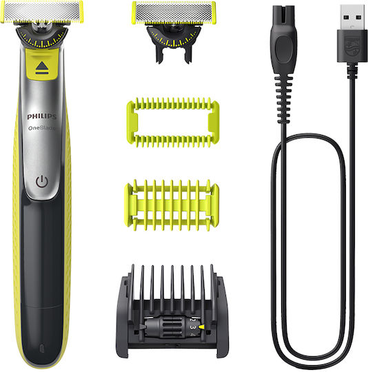 Philips Οneblade 360 5-in-1 Χτένα, Body Comb, Skin Guard, Extra Blade QP2834/23 Ξυριστική Μηχανή Προσώπου / Σώματος Επαναφορτιζόμενη