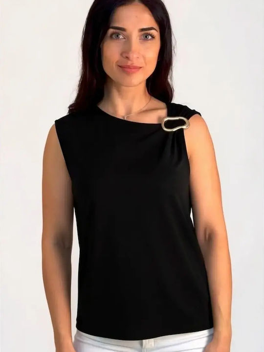 Frauleben Damenbluse Schwarz