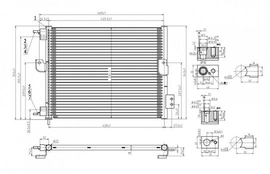 Радиатор Климатик Atos 1.0 12v 98-00 9760602000