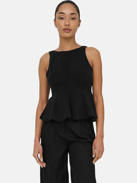 Only Bluza Damă Fără Mâneci Neagră