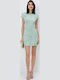 Summer Mini Dress for Wedding and Christening Green