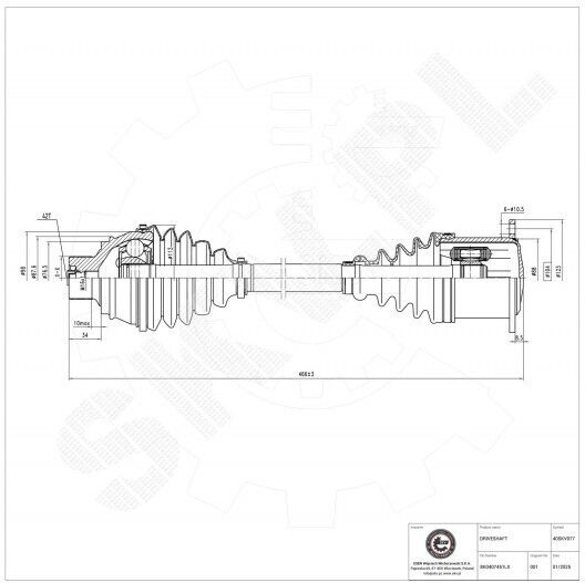 Jumătate De Axă Audi A4 A5 Față Stânga Dreapta 8k0407271aj